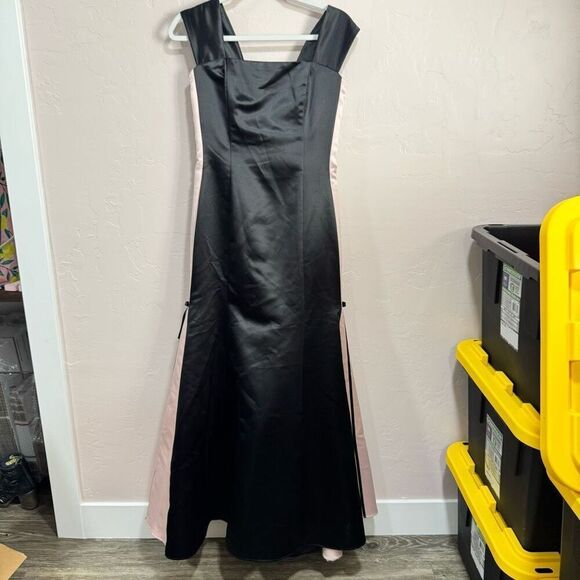 Scott McClintock for Gunne Sax black and pink formal dress - Picture 2 of 10